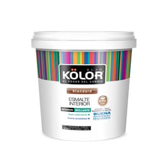 KOLOR - Esmalte Blanco Interior 1/4 Galón