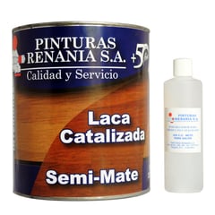 RENANIA - Laca Catalizada Semimate 1/4 Galón