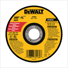 DEWALT - Disco Abrasivo Corte Metal 4 1/2 X 0.045 Pulgadas Ref DW8062