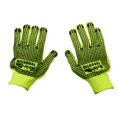 ZUBI OLA - Guantes Hilaza Neon Puntos PVC 2 Caras