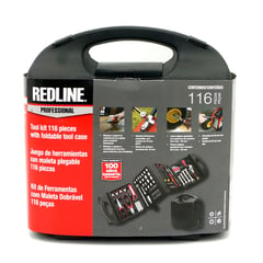 REDLINE - Set De Herramientas para el Hogar 116 Piezas Tc420-3