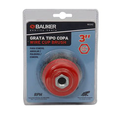 BAUKER - Grata 3 pulgadas copa entorchada 5/8 1BS3132