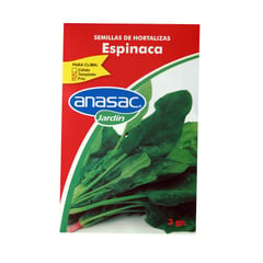 ANASAC - Semilla Espinaca 3 Gramos