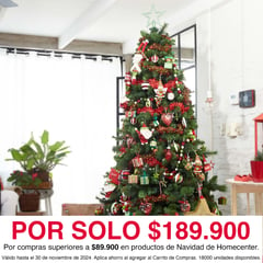 DEAR SANTA - Árbol de Navidad 210 cm x 138 cm 1000 Ramas Mountain Verde