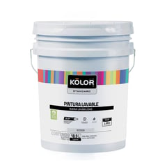 KOLOR - Pintura para Interior Lavable 1 Galón Blanco