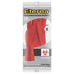 ETERNA - Guante Industrial Rojo Riesgo Cal 25 Talla 8