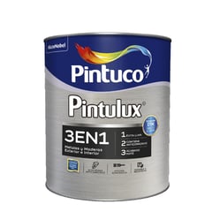 PINTUCO - Pintulux 1 Galón Negro 3 En 1