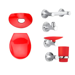 CORONA - Kit Happy Tapa y Accesorios Color Rojo