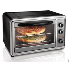 HAMILTON BEACH - Horno Rostizador 2 Parrillas 28 Litros