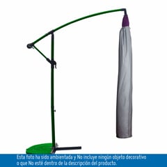 HOME SET - Protector de Parasol Lateral 185 cm Gris