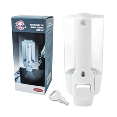 LEXA - Combo Dispensador De Jabón Líquido Plástico Blanco 350 Ml De 19x9 Cm X 3 Unidades