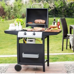 MR BEEF - Asador A Gas 2 Quemadores 135X110Cm