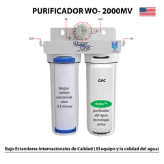 WATER ONE - Purificador de Agua WO-2000MV en Punto de Uso