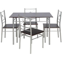 JUST HOME COLLECTION - Juego De Comedor Brasilia 4 Puestos Wengue