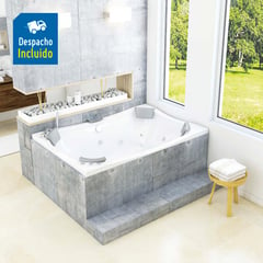 FIRPLAK - Jacuzzi Ibiza 182x123 Blanco C2-Kt-Cg