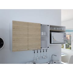 RTA DESIGN - Gabinete Superior Gina 60.2 Cm Alto X 150 Cm Ancho X 40 Cm Fondo Rovere