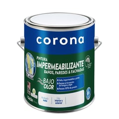 CORONA - Pintura para Interior Impermeabilizante Blanco 1 Galón