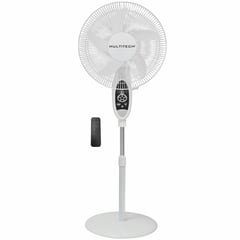 MULTITECH - Ventilador de Pedestal Recargable de 40cm Blanco