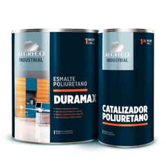 ALGRECO - Kit Esmalte Poliuretano Blanco 1 Galón + Catalizador