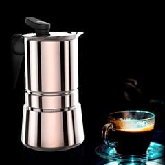 PEDRINI - Cafetera 10 Tazas 42cc Steel Moka Acero