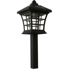 JUST HOME COLLECTION - Estaca Solar Led Decorativa Farol Negro 35cm