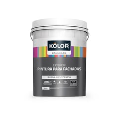 KOLOR - Pintura para Exterior Estándar Blanco 5 Galones