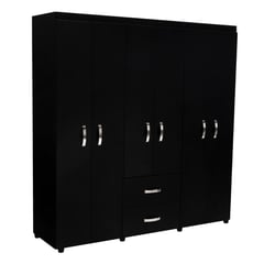 RTA DESIGN - Closet Bariloche 6 Puertas 2 Cajones 180x170.3x50.3cm Wengue