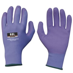 ERGO - Guantes Poliéster Látex Morado