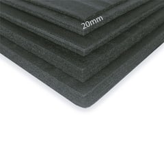 YUMBOLON - Paquete Placus 20 mm Negro 1 m x 2 m 9 Laminado