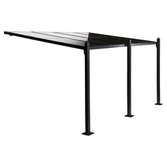 JUST HOME COLLECTION - Pergola Lateral Aluminio/Policarbonato 3 Pilares