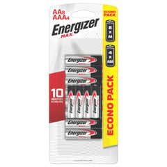 ENERGIZER - Combo Pilas AA Max x8und + Pilas AAA Max x4und