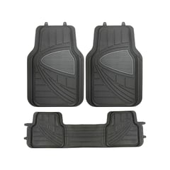 AUTOSTYLE - Tapete Pvc Clasica Negra 3Pzs