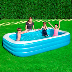 BESTWAY - Piscina Inflable Infantil Ovalada 305 x 183 x 5 cm