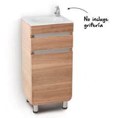 CORONA - Mueble de baño Aluvia Miel 40x35 cm con lavamanos