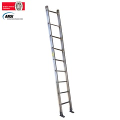 FANES - Escalera Certificada de Pared Aluminio 9 Pasos 3,00 Metros de 136 Kilogramos de Resistencia