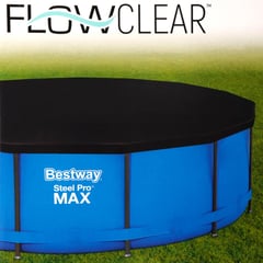 BESTWAY - Cobertor Piscina Estructural Redonda 366 cm