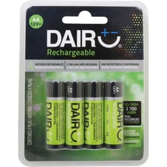 DAIRU - Pila AA Recargable 2700Mah x4und