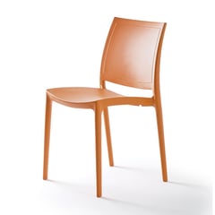 INORCA - Silla Sin Brazos Polipropileno Kyra Naranja