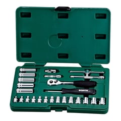 SATA - Juego Copas Cuadr 1/4 Pulgadas 25 Piezas mm