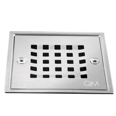 QM DRAIN - Rejilla  Piso Central Bay 10 X 10 Cm Satinado Anti Olor