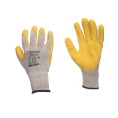 KIM - Guantes de seguridad MINERVA Látex Corrugado Talla 10/XL