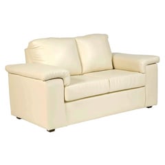 SOFA MARKET - Sofá Dania 3 Puestos Ecocuero Beige