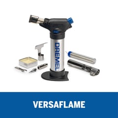 DREMEL - Versaflame Soplete a Gas Butano con 7 Accesorios + Caja Metálica