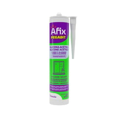 AFIX - Pegadit Silicona Vidrio y Aluminio - Transparente - 280 ml