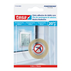 TESA - Cinta Doble Faz Transparente 1.5M X 19Mm