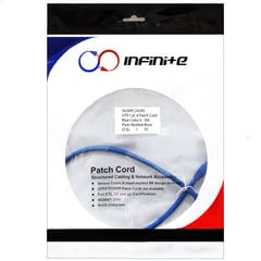 INFINITE - Patch Cord Categoría 6 de 50 Centímetros Azul x3 Und