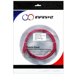 INFINITE - Patch Cord Categoría 6 de 1 Metro Rojo x3 Und