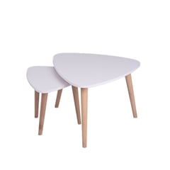 DKO DESIGN SAS - Set de Mesas Triangulares Nao Blanca