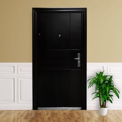 HOLZTEK - Puerta De Seguridad Intemperie Cambridge 96X205 Cm - Ap. Derecha