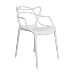 OR DESIGN - Silla Auxiliar Solna Blanca en Polipropileno